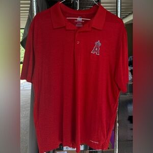 Angels  Red Polo Shirt with Logo
